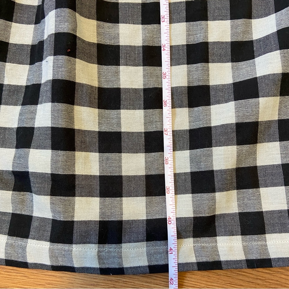 Checkered Black and White Midi Dress - Picture 9 of 9